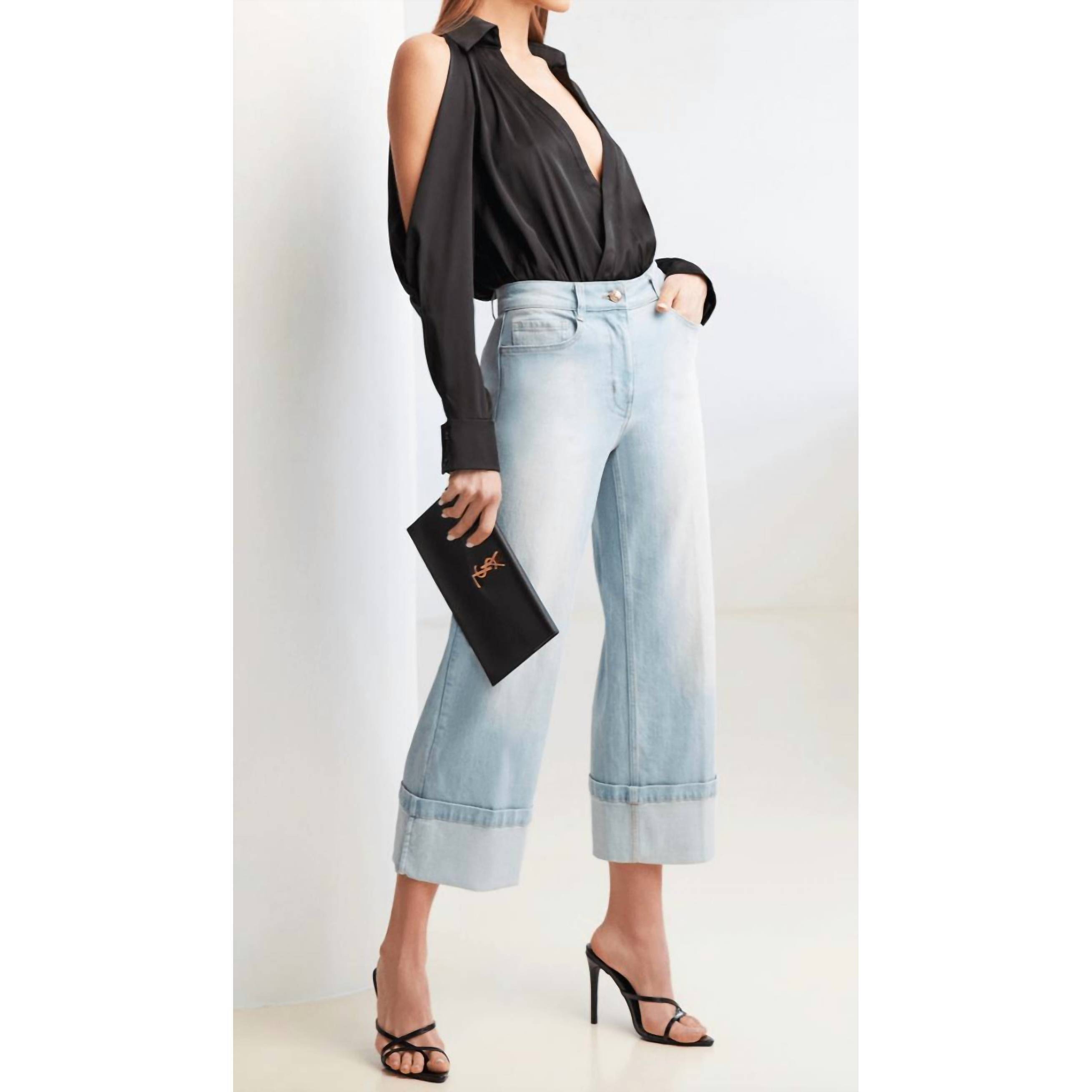 New Generation Love Eros Denim Jeans In Sky Blue